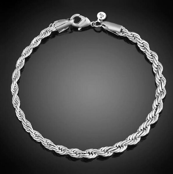 4mm 925 sterling silver plated rope chain bracelet women men wedding party bracelet european charm designer bracelet christm2114576, Golden;silver
4mm 925 sterling silver plated rope chain bracelet women men wedding party bracelet european charm designer bracelet christm2114576, Golden;silver