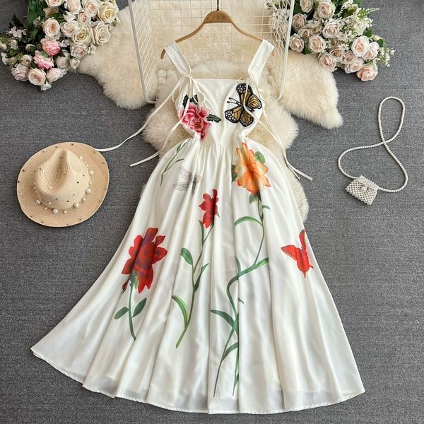 butterfly flower embroidery print hanging long dress beach holiday beach dress gentle wind close waist slim a-line dress, Black;gray
butterfly flower embroidery print hanging long dress beach holiday beach dress gentle wind close waist slim a-line dress, Black;gray