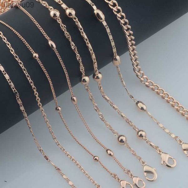 women 585 rose gold color beaded smart pendant slim necklace link chains l230704, Silver
women 585 rose gold color beaded smart pendant slim necklace link chains l230704, Silver