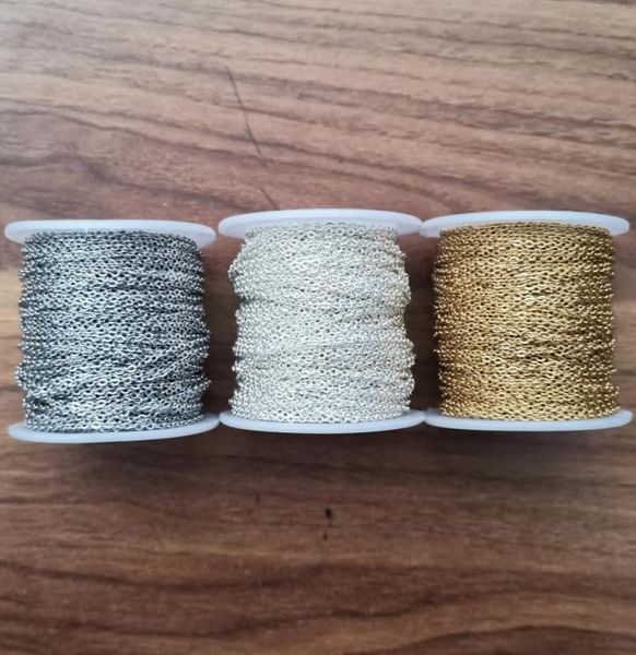 12meter lot 2mm jewelry finding stainless steel silver plated gold silver link chain marking diy8164968
12meter lot 2mm jewelry finding stainless steel silver plated gold silver link chain marking diy8164968