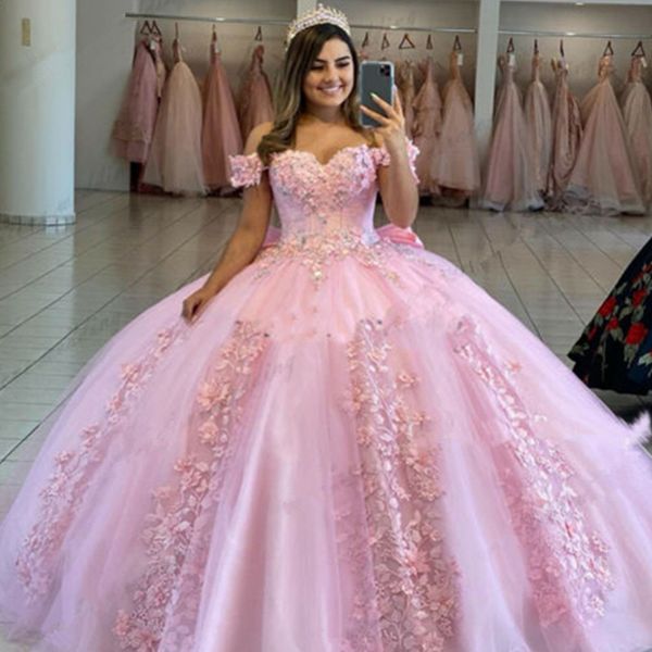 pink quinceanera dresses ball gown off shoulder 3d rose flowers puffy sweet 16, Blue;red
pink quinceanera dresses ball gown off shoulder 3d rose flowers puffy sweet 16, Blue;red