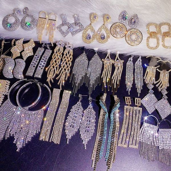 long tassel dangles luxury zircon tassel earrings diamond dress wedding accessories earrings drop earrings studs jewelry, Silver
long tassel dangles luxury zircon tassel earrings diamond dress wedding accessories earrings drop earrings studs jewelry, Silver