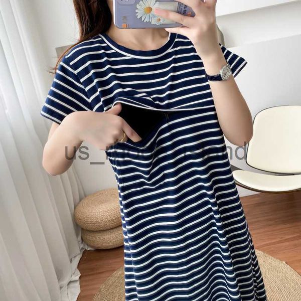 maternity dresses blue striped nursing dresses breastfeeding clothes postpartum mid-calf length style short sleeve maternity clothes 8874 x0, White
maternity dresses blue striped nursing dresses breastfeeding clothes postpartum mid-calf length style short sleeve maternity clothes 8874 x0, White