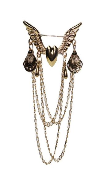 2020 designer brooch love wings brooch with tassel jewelry retro multilayer chain collar pin button set clothing accessories jewe8890582, Gray
2020 designer brooch love wings brooch with tassel jewelry retro multilayer chain collar pin button set clothing accessories jewe8890582, Gray