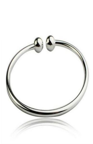 double ball silver bracelet women open bangle cuff wristband hand cuffs 925 sterling silver bracelets6260326, Black
double ball silver bracelet women open bangle cuff wristband hand cuffs 925 sterling silver bracelets6260326, Black