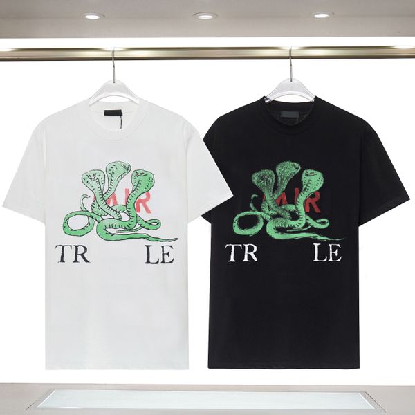 2023 spring and summer cas digital letter-printed round neck t-shirt men's and women's cotton short sleeve loose pullover top, White;black
2023 spring and summer cas digital letter-printed round neck t-shirt men's and women's cotton short sleeve loose pullover top, White;black