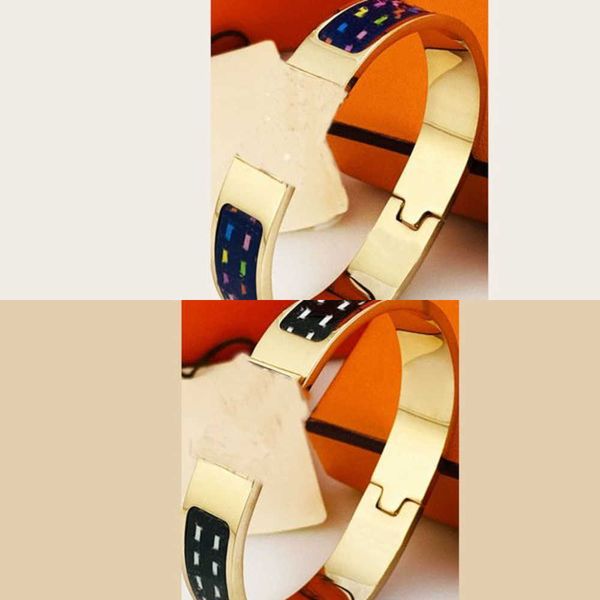 luxury bracelet her max wide 12mm bracelets bangles designer women pattern enamel buckle rosy stainless steel fashion jewelry gift bangle ch, Black
luxury bracelet her max wide 12mm bracelets bangles designer women pattern enamel buckle rosy stainless steel fashion jewelry gift bangle ch, Black