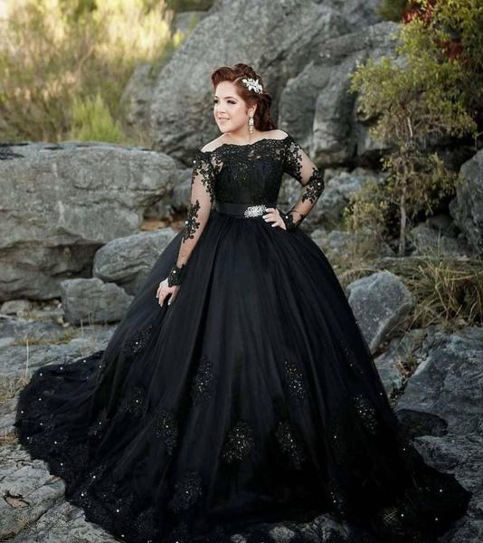 elegant black lace beaded vintage quinceanera dresses long sleeves ball gown tulle evening party sweet gowns 16 prom dresses1802405, Blue;red
elegant black lace beaded vintage quinceanera dresses long sleeves ball gown tulle evening party sweet gowns 16 prom dresses1802405, Blue;red