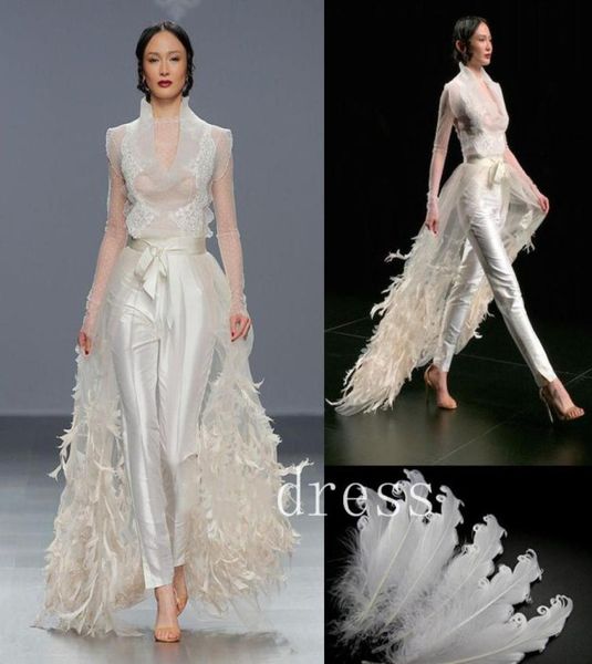 designer feather women jumpsuits prom dresses long sleeve elegant party zuhair murad dress with detachable train evening gown vest1698472, Black
designer feather women jumpsuits prom dresses long sleeve elegant party zuhair murad dress with detachable train evening gown vest1698472, Black