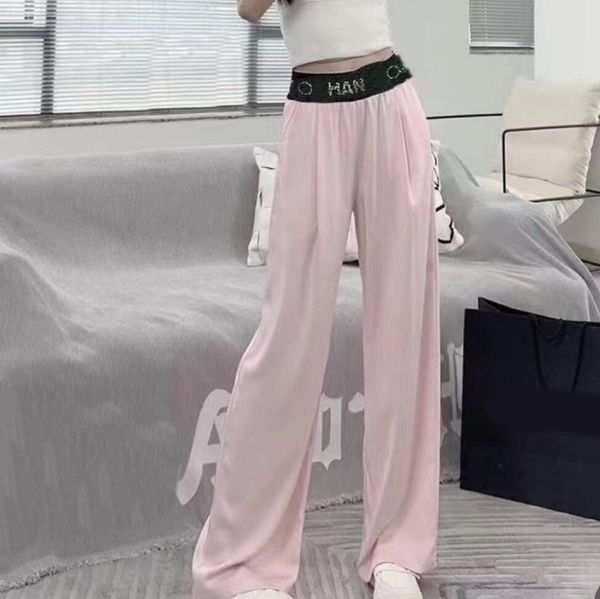 paris designer fashion women pants set with diamonds vertical luxury straight pants home casual, Black;white
paris designer fashion women pants set with diamonds vertical luxury straight pants home casual, Black;white