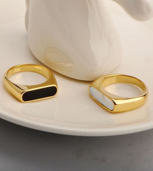 niche retro fashion european and american titanium steel white fritillary titanium steels ring geometric french style temperament 6499817, Silver
niche retro fashion european and american titanium steel white fritillary titanium steels ring geometric french style temperament 6499817, Silver