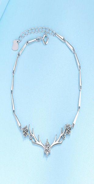 925 sterling silver one deer with you bracelet simple design antler hand decoration christmas valentine039s day gift5816489, Golden;silver
925 sterling silver one deer with you bracelet simple design antler hand decoration christmas valentine039s day gift5816489, Golden;silver