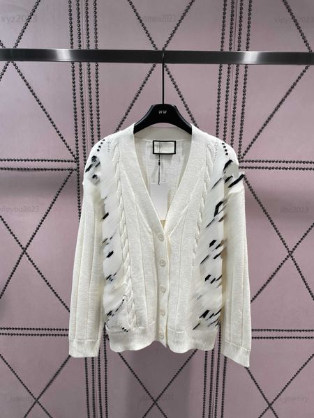designer clothes women fashion logo jacquard knit long sleeved lady sweater size s-l v-neck cardigan, White
designer clothes women fashion logo jacquard knit long sleeved lady sweater size s-l v-neck cardigan, White