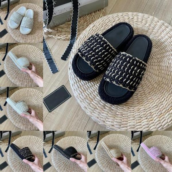 woman designer classics straw plaited canvas sandal indoor comfort luxury straw slipper thick-soled flat base fashion band metal chain outdo, Black
woman designer classics straw plaited canvas sandal indoor comfort luxury straw slipper thick-soled flat base fashion band metal chain outdo, Black