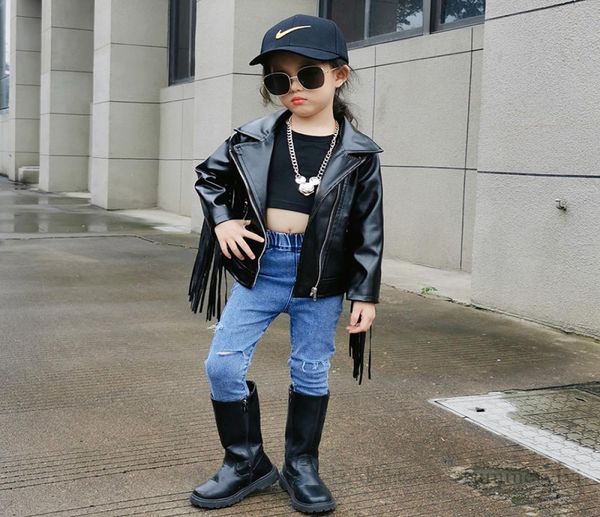 girls tassel pu leather jacket autumn kids lapel long sleeve zipper casual outwear fashion children performance clothes q12446143734, Blue;gray
girls tassel pu leather jacket autumn kids lapel long sleeve zipper casual outwear fashion children performance clothes q12446143734, Blue;gray