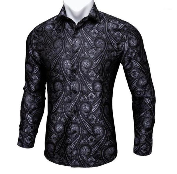 men039s dress shirts barrywang black paisley floral silk men autumn long sleeve casual flower for designer fit shirt bcy0414966520, White;black
men039s dress shirts barrywang black paisley floral silk men autumn long sleeve casual flower for designer fit shirt bcy0414966520, White;black