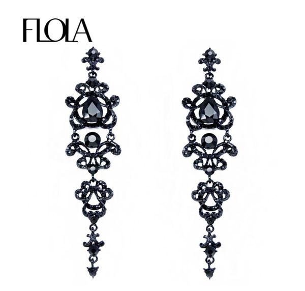 flola brand vintage black earrings with stones rhinestones long chandelier earrings gothic fashion jewelry for women ersh344396954, Silver
flola brand vintage black earrings with stones rhinestones long chandelier earrings gothic fashion jewelry for women ersh344396954, Silver