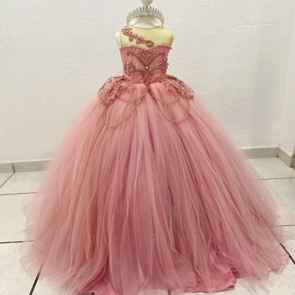 luxury pink flower girls dress for wedding appliques pearls beading tull ball gowns cute child dress first communion pshoot, White;red
luxury pink flower girls dress for wedding appliques pearls beading tull ball gowns cute child dress first communion pshoot, White;red