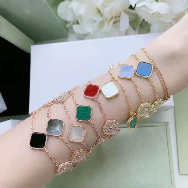 designer bracelet for women clover bracelet chain 18k gold plating agate, shell, malachite, turquoise gold charm bracelet fashion party jewe, Black
designer bracelet for women clover bracelet chain 18k gold plating agate, shell, malachite, turquoise gold charm bracelet fashion party jewe, Black