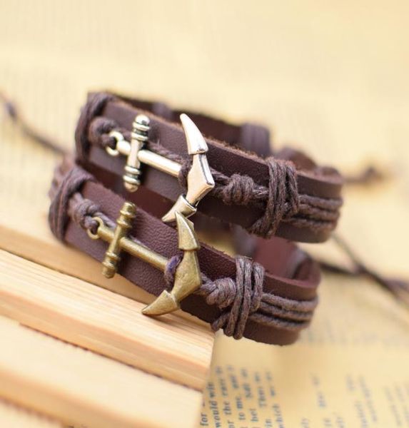 anchor bracelet sports jewelry fashion handmade whole adjustable leather bracelets braided bracelets and bangles mens women j6948013, Golden;silver
anchor bracelet sports jewelry fashion handmade whole adjustable leather bracelets braided bracelets and bangles mens women j6948013, Golden;silver