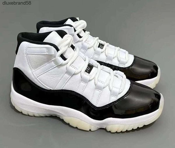 

2023 authentic 11 dmp basketball shoes jumpman 11s black gold white leather upper men women sports sneakers with original box ct8012-170