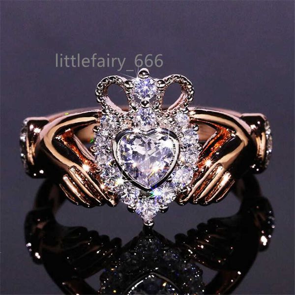 new women fashion jewelry crown wedding ring 925 sterling silver rose gold fill eternity popular women engagement claddagh ring gift, Slivery;golden
new women fashion jewelry crown wedding ring 925 sterling silver rose gold fill eternity popular women engagement claddagh ring gift, Slivery;golden