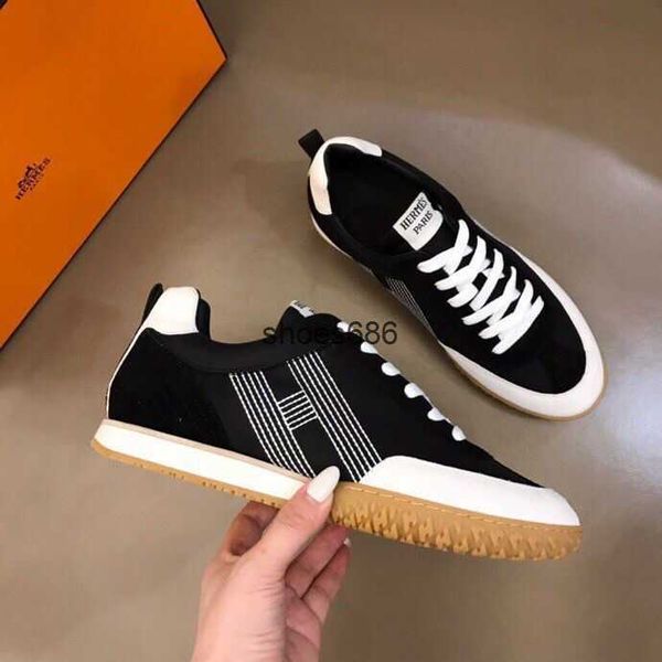 fashion designer casual shoes men's shoes genuine leather fabric b22 breathable korean version flat bottom lace up h-shaped embroidery, Black
fashion designer casual shoes men's shoes genuine leather fabric b22 breathable korean version flat bottom lace up h-shaped embroidery, Black