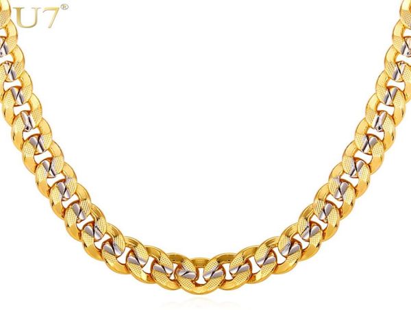 u7 two tone gold color chain for men hip hop jewelry 9mm chokerlong chunky big curb cuban link biker necklace man gift n5527966672, Silver
u7 two tone gold color chain for men hip hop jewelry 9mm chokerlong chunky big curb cuban link biker necklace man gift n5527966672, Silver