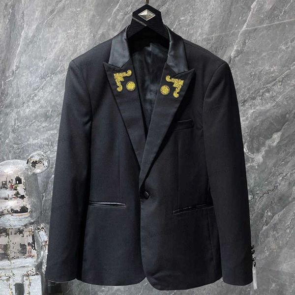 classic men's jackets blazers designer jacket medusa embroidery jacket single breasted slim fit business men outerwear casual suits coa, Black;brown
classic men's jackets blazers designer jacket medusa embroidery jacket single breasted slim fit business men outerwear casual suits coa, Black;brown