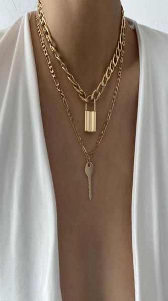 re retro keylock pendant doublelayered necklace creative fashion geometric alphabet necklace women jewelry accessories4810310, Silver
re retro keylock pendant doublelayered necklace creative fashion geometric alphabet necklace women jewelry accessories4810310, Silver