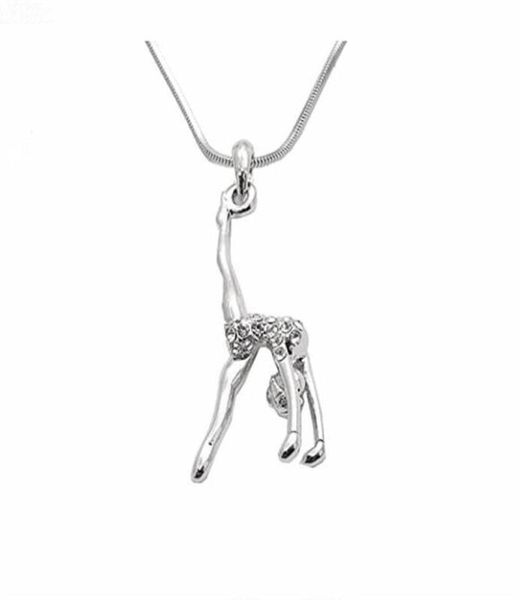 double nose arrival metal inlay women figure gymnastic girl charm necklace gym jewelry pendant necklaces1523132, Silver
double nose arrival metal inlay women figure gymnastic girl charm necklace gym jewelry pendant necklaces1523132, Silver