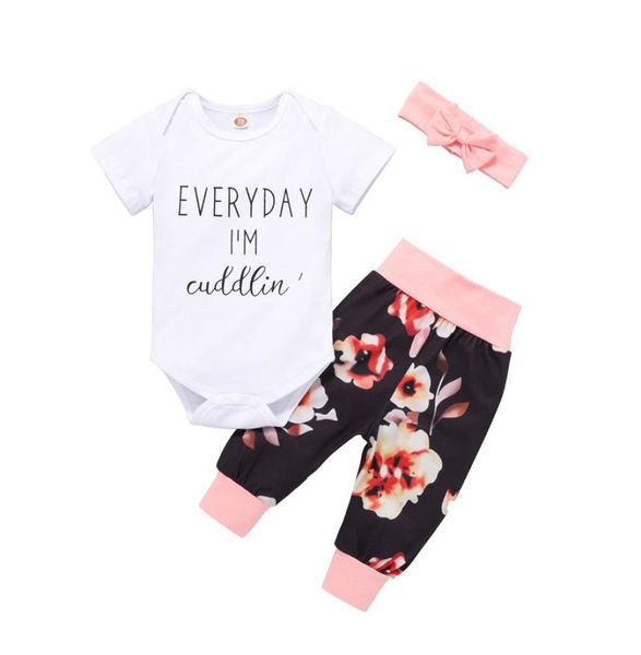 kids girls letter outfits short sleeve rompers floral printed pants splice elastic trouser headband infant toddler leisure outfits4368390, White
kids girls letter outfits short sleeve rompers floral printed pants splice elastic trouser headband infant toddler leisure outfits4368390, White
