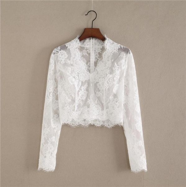 bridal dress accessory wedding jackets and wrap lace jacket 20195696901, White 
bridal dress accessory wedding jackets and wrap lace jacket 20195696901, White