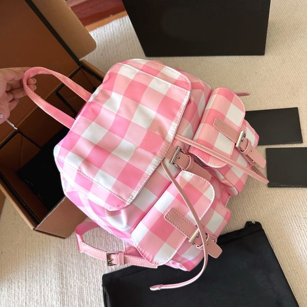 tz brand designer small backpack luxury check waterproof back pack fashion canvas wide strap backpacks classic triangle logo drawstring doub
tz brand designer small backpack luxury check waterproof back pack fashion canvas wide strap backpacks classic triangle logo drawstring doub