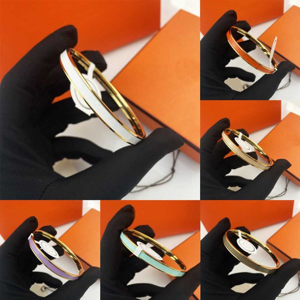luxury designer bracelet her max design colorful enamel 6mm bangle bracelet for women girls stainless steel bangles bracelets band handmade, Black
luxury designer bracelet her max design colorful enamel 6mm bangle bracelet for women girls stainless steel bangles bracelets band handmade, Black