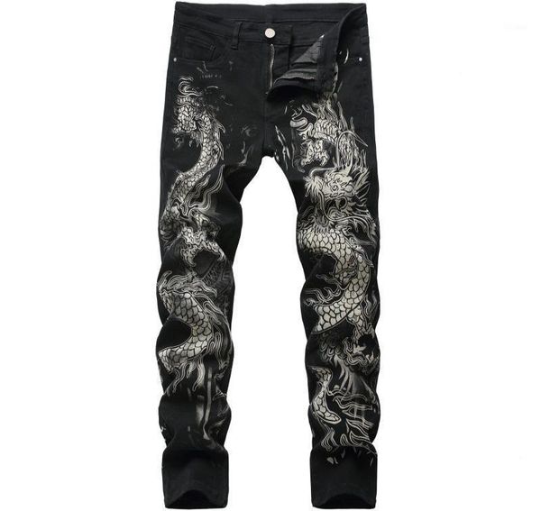 fashion dragon printed jeans design mens denim pants men039s original brand casual cotton slim pencil pants male black jean3830487, Blue
fashion dragon printed jeans design mens denim pants men039s original brand casual cotton slim pencil pants male black jean3830487, Blue
