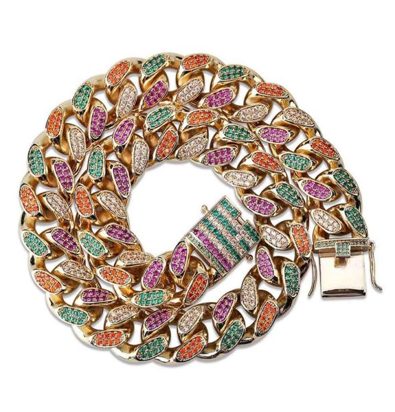 18k gold mens hip hop cuban link chain necklace 18mm full diamond multicolor iced out miami rock choker rapper curb chains jewelry4305748, Silver
18k gold mens hip hop cuban link chain necklace 18mm full diamond multicolor iced out miami rock choker rapper curb chains jewelry4305748, Silver