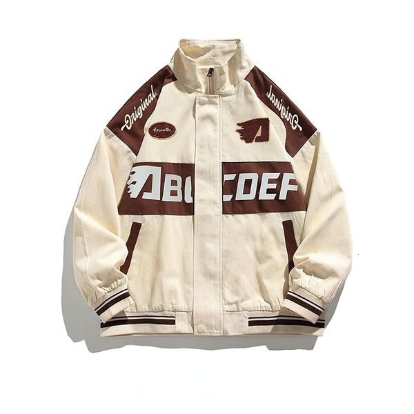 mens jackets retro men loose casual workwear jacket spring and autumn stitching color baseball uniform brand 230712, Black;brown
mens jackets retro men loose casual workwear jacket spring and autumn stitching color baseball uniform brand 230712, Black;brown