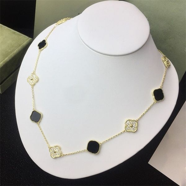 clover necklace 10 diamond necklace flower necklace classic luxury necklace charm 18k rose gold silver plated pendant for women valentine�
clover necklace 10 diamond necklace flower necklace classic luxury necklace charm 18k rose gold silver plated pendant for women valentine�