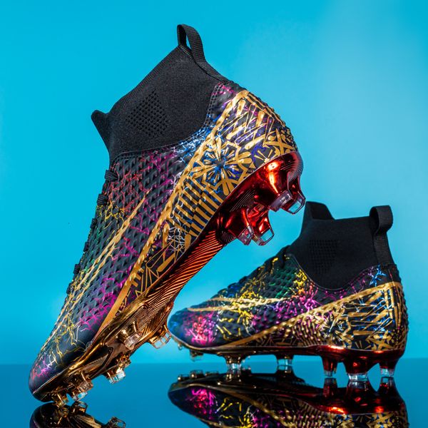 safety shoes men's football boots tf high cleats lace-up futsal impact-resistance soccer shoes shock-absorbant 230713, Black;brown
safety shoes men's football boots tf high cleats lace-up futsal impact-resistance soccer shoes shock-absorbant 230713, Black;brown