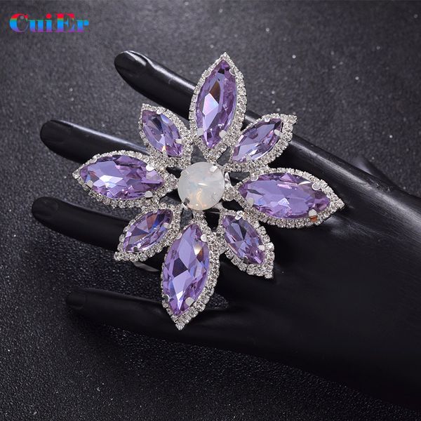 wedding rings elegant 8cm oversized female flower ring romantic purple opal bride decorative ring women jewelry with 230712, Slivery;golden
wedding rings elegant 8cm oversized female flower ring romantic purple opal bride decorative ring women jewelry with 230712, Slivery;golden