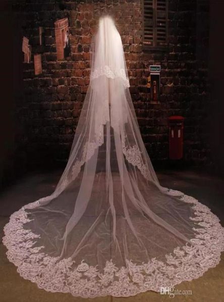 in stock bridal veils cathedral length wedding veils promotion with combs two layers veils beautiful lace appliques accessorie2605022, Black
in stock bridal veils cathedral length wedding veils promotion with combs two layers veils beautiful lace appliques accessorie2605022, Black