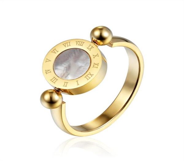 band rings classic can be rotated stainless steel jewellery fine brand jewelry men and women acrylic shell roman alphabet rings br3334642, Silver
band rings classic can be rotated stainless steel jewellery fine brand jewelry men and women acrylic shell roman alphabet rings br3334642, Silver