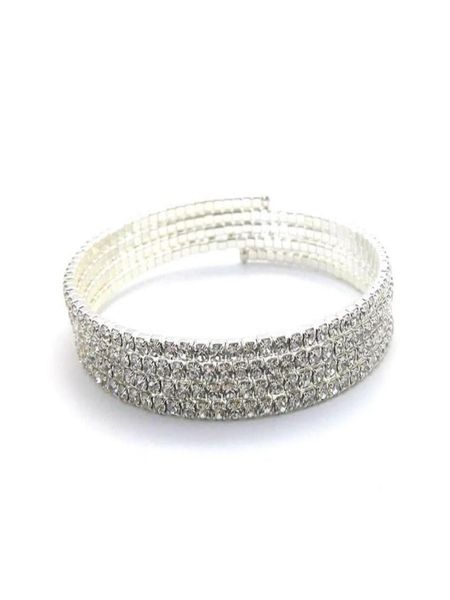 110 rows elegant small crystal rhinestone bangle bracelet silver plated arm jewelry spiral arm bracelet for women9347311, Black
110 rows elegant small crystal rhinestone bangle bracelet silver plated arm jewelry spiral arm bracelet for women9347311, Black