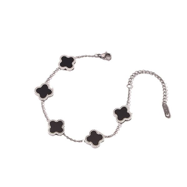 beautiful women style clover charm bracelet stainless steel jewelry for gift, Golden;silver
beautiful women style clover charm bracelet stainless steel jewelry for gift, Golden;silver