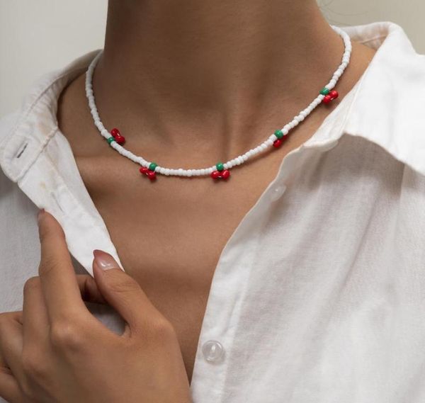 chokers creative handmade bead cherry choker necklace for women trendy bohemian vintage beaded fruit party gift jewelry1068118, Golden;silver
chokers creative handmade bead cherry choker necklace for women trendy bohemian vintage beaded fruit party gift jewelry1068118, Golden;silver