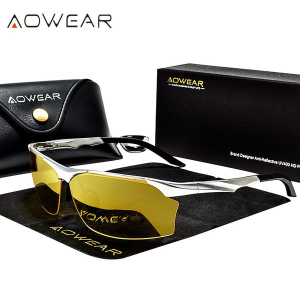 sunglasses frames aowaer aluminum rimless night vision glasses men polarized yellow anti- night driving luxury sunglasses car driver goggles, Silver
sunglasses frames aowaer aluminum rimless night vision glasses men polarized yellow anti- night driving luxury sunglasses car driver goggles, Silver