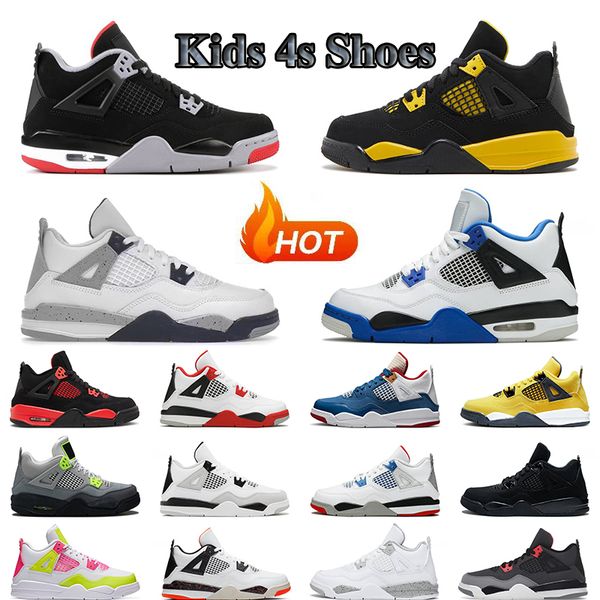og kids shoes jumpman 4 baskteball kid shoe platform bred black cat fire red thunder 4s neon university military bluetrainers children boys
og kids shoes jumpman 4 baskteball kid shoe platform bred black cat fire red thunder 4s neon university military bluetrainers children boys