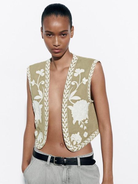 dress rr2491 embroidered open waistcoats women 100% linen basicos traf zaba femme vests women cropped women sleeveless coats, White
dress rr2491 embroidered open waistcoats women 100% linen basicos traf zaba femme vests women cropped women sleeveless coats, White