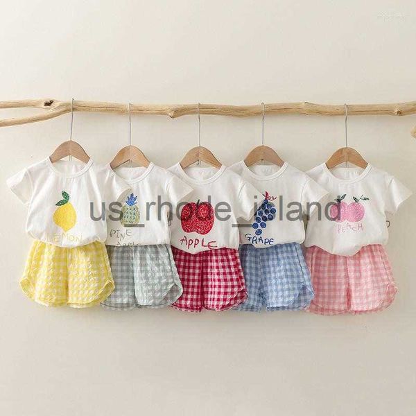 t-shirts clothing sets fruit tees plaid shorts 2piece set for kids baby clothes summer short sleeved suit toddler girl costume cute t-shirts, Blue
t-shirts clothing sets fruit tees plaid shorts 2piece set for kids baby clothes summer short sleeved suit toddler girl costume cute t-shirts, Blue